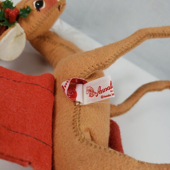 Annalee Dolls 8" Reindeer With Saddlebags Carrying Letters 1998 - Picture 16 of 16